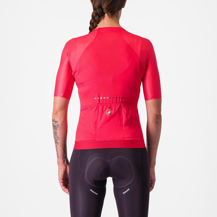 Castelli AERO PRO 7.0 W Mez Női Piros | WTVMHCJ-34