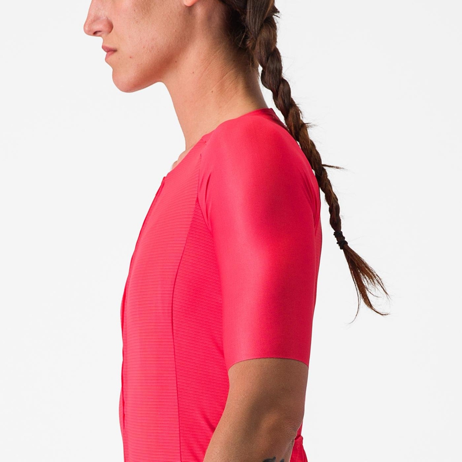 Castelli AERO PRO 7.0 W Mez Női Piros | WTVMHCJ-34