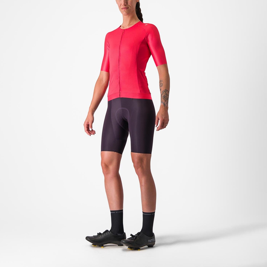 Castelli AERO PRO 7.0 W Mez Női Piros | WTVMHCJ-34