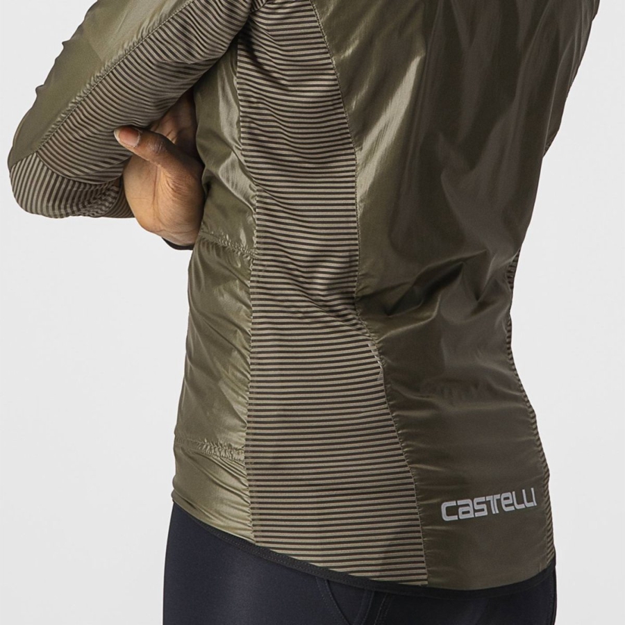 Castelli ARIA SHELL W Védelem Női Barna | POKVDYW-27