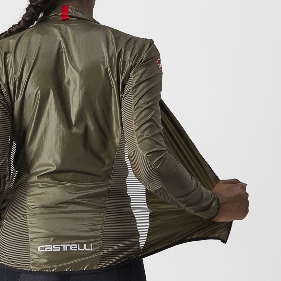 Castelli ARIA SHELL W Védelem Női Barna | POKVDYW-27