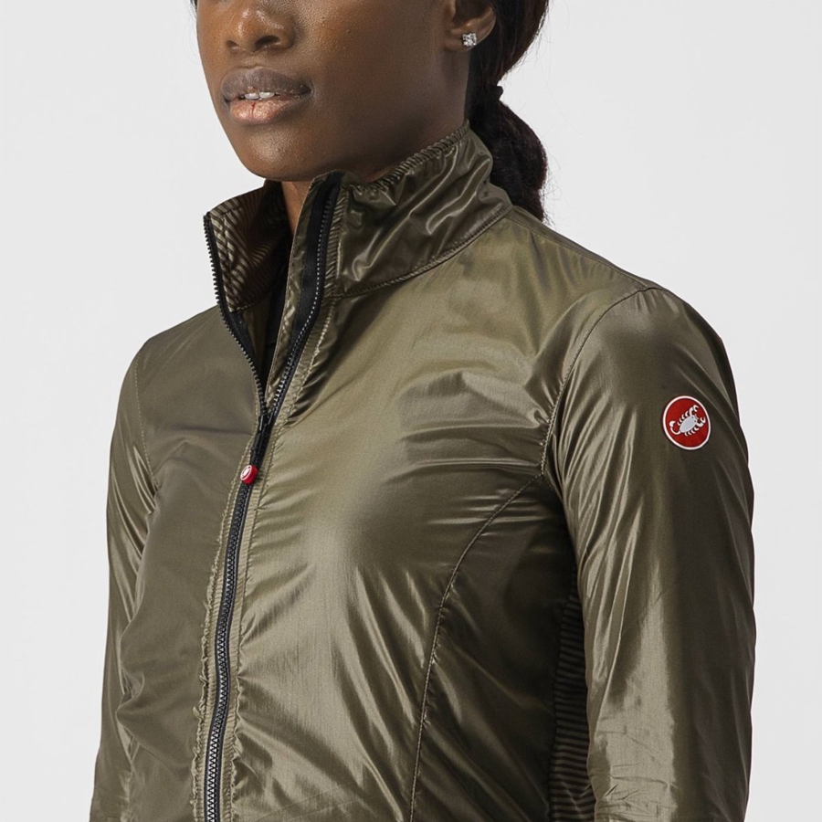 Castelli ARIA SHELL W Védelem Női Barna | POKVDYW-27