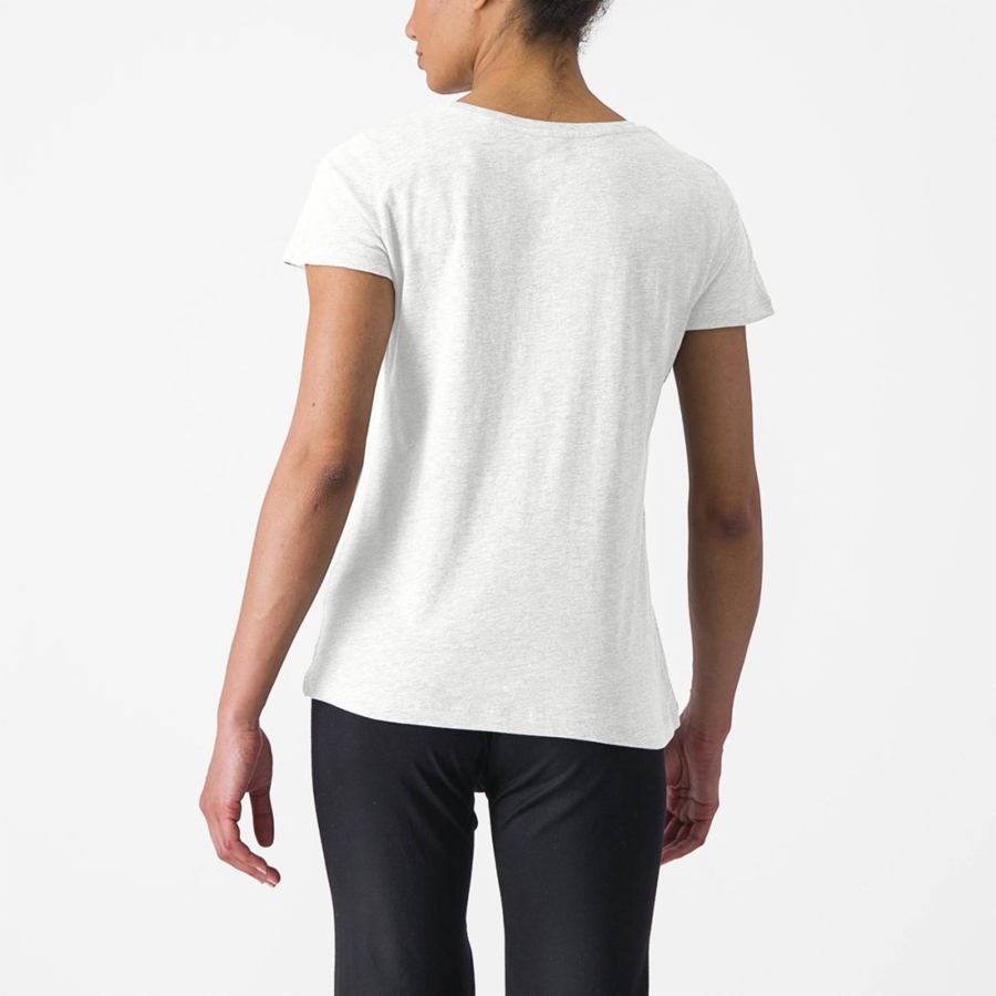Castelli CASTELLI CLASSICO W TEE Casual Női Fehér | EVOZPCF-53