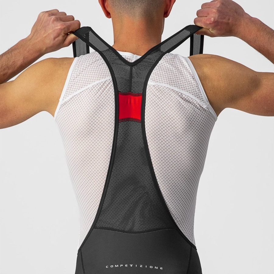 Castelli COMPETIZIONE KIT Rövidnadrág Bib-vel Férfi Fekete Világos Zöld | ARUQLSP-53