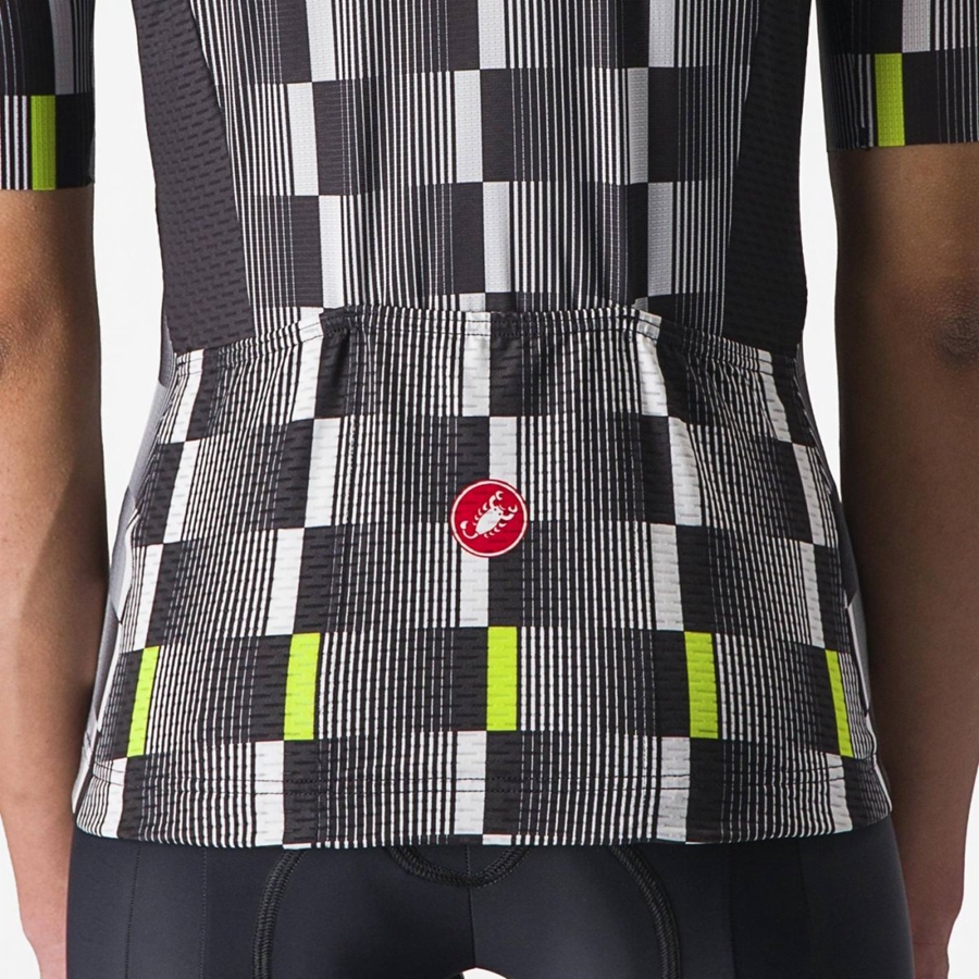 Castelli DIMENSIONE Mez Női Fekete Fehér Világos Zöld | WTQFDBI-17