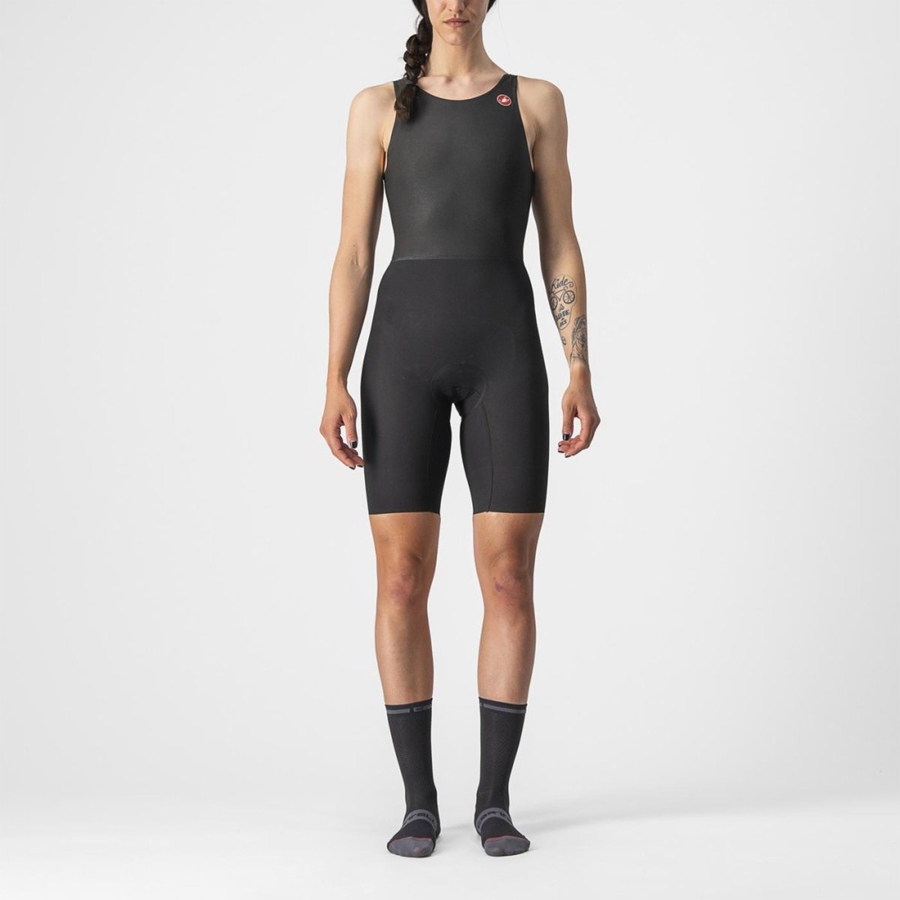 Castelli ELITE W Speedsuit Női Fekete | MNDYIVA-94