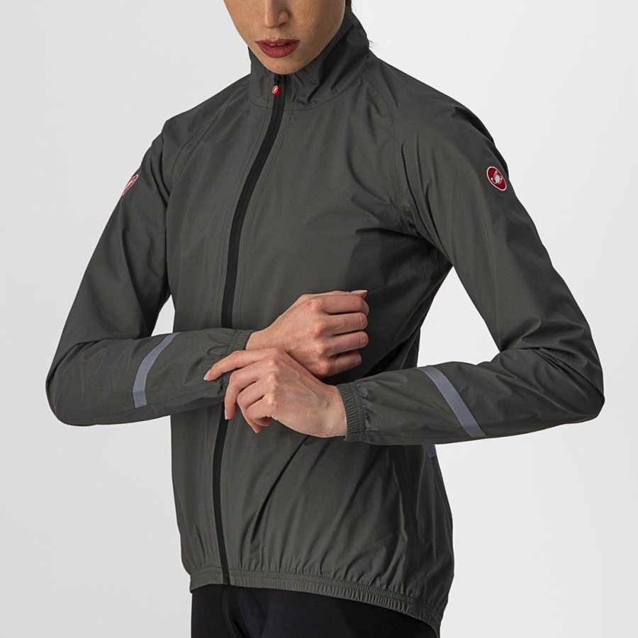 Castelli EMERGENCY 2 W RAIN Védelem Női Zöld | NDLOUJC-53