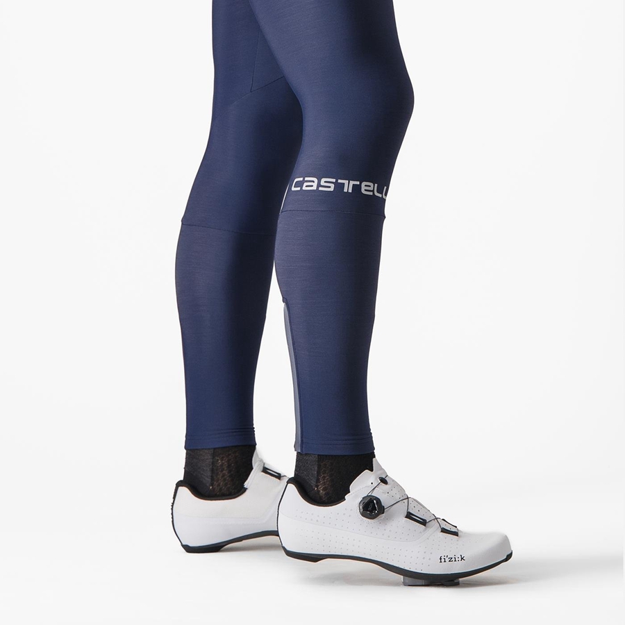 Castelli ENTRATA Harisnya Bib-vel Férfi Kék | PXNOSHW-26