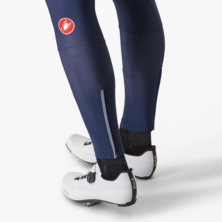 Castelli ENTRATA Harisnya Bib-vel Férfi Kék | PXNOSHW-26