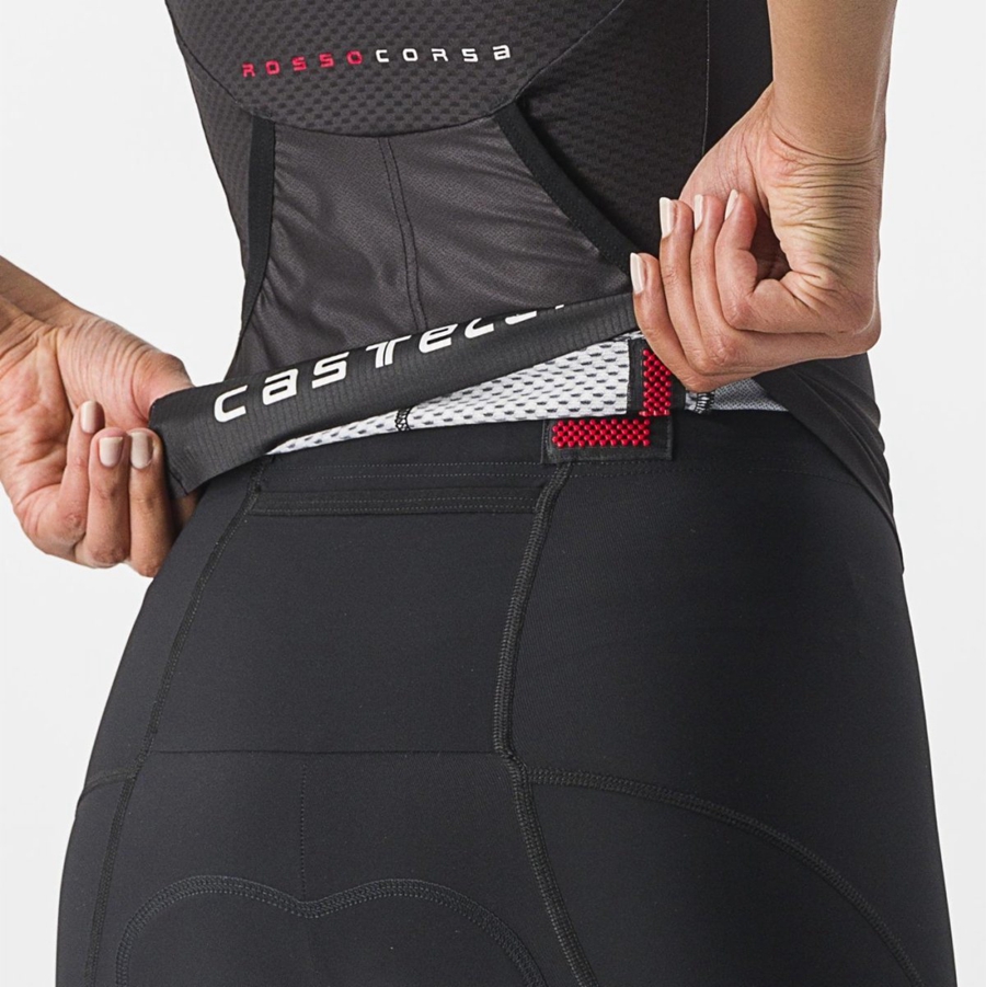 Castelli FREE 2 W TRI SINGLET Öltönyök Női Fekete | FKAUZTQ-75