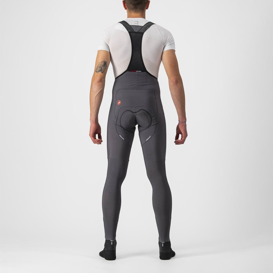 Castelli FREE AERO RC Harisnya Bib-vel Férfi Sötétszürke | TQLFSDC-01