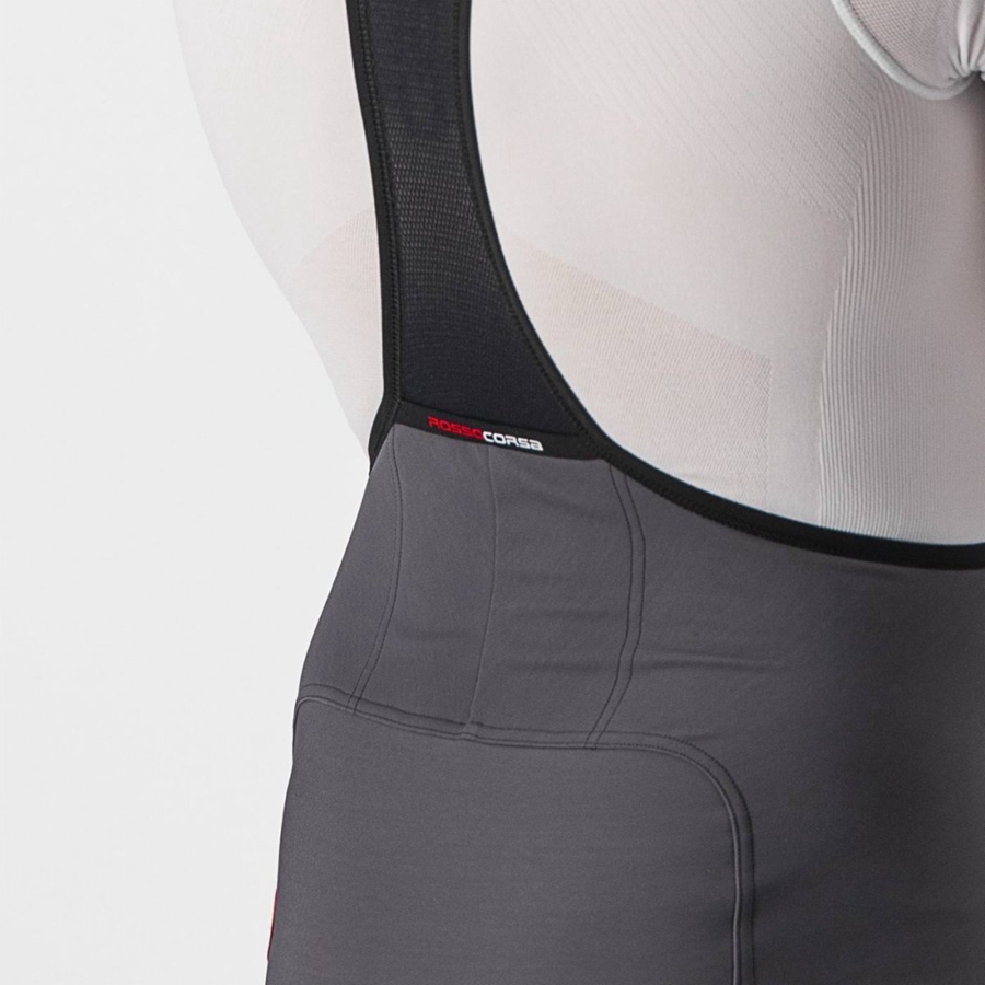 Castelli FREE AERO RC Harisnya Bib-vel Férfi Sötétszürke | TQLFSDC-01