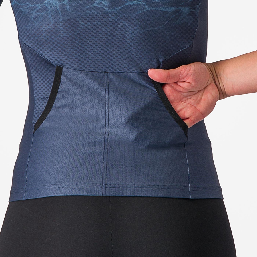 Castelli FREE SPEED 2 W RACE TOP Öltönyök Női Kék Világos Türkiz | JEODFSI-04