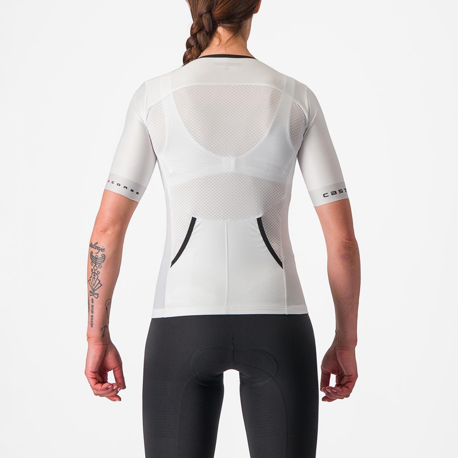 Castelli FREE SPEED 2 W RACE TOP Öltönyök Női Fehér Fekete | ZGTACQR-04