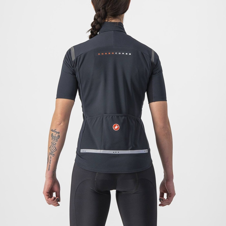 Castelli GABBA RoS 2 W Kabát Női Fekete Fekete | CKHLTXQ-72