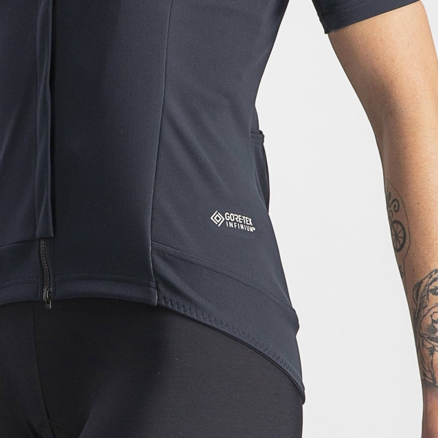 Castelli GABBA RoS 2 W Kabát Női Fekete Fekete | CKHLTXQ-72
