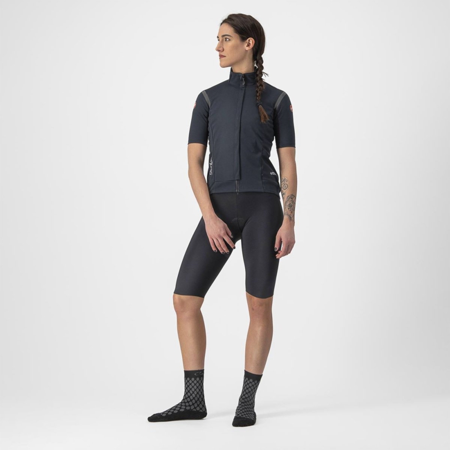 Castelli GABBA RoS 2 W Kabát Női Fekete Fekete | CKHLTXQ-72