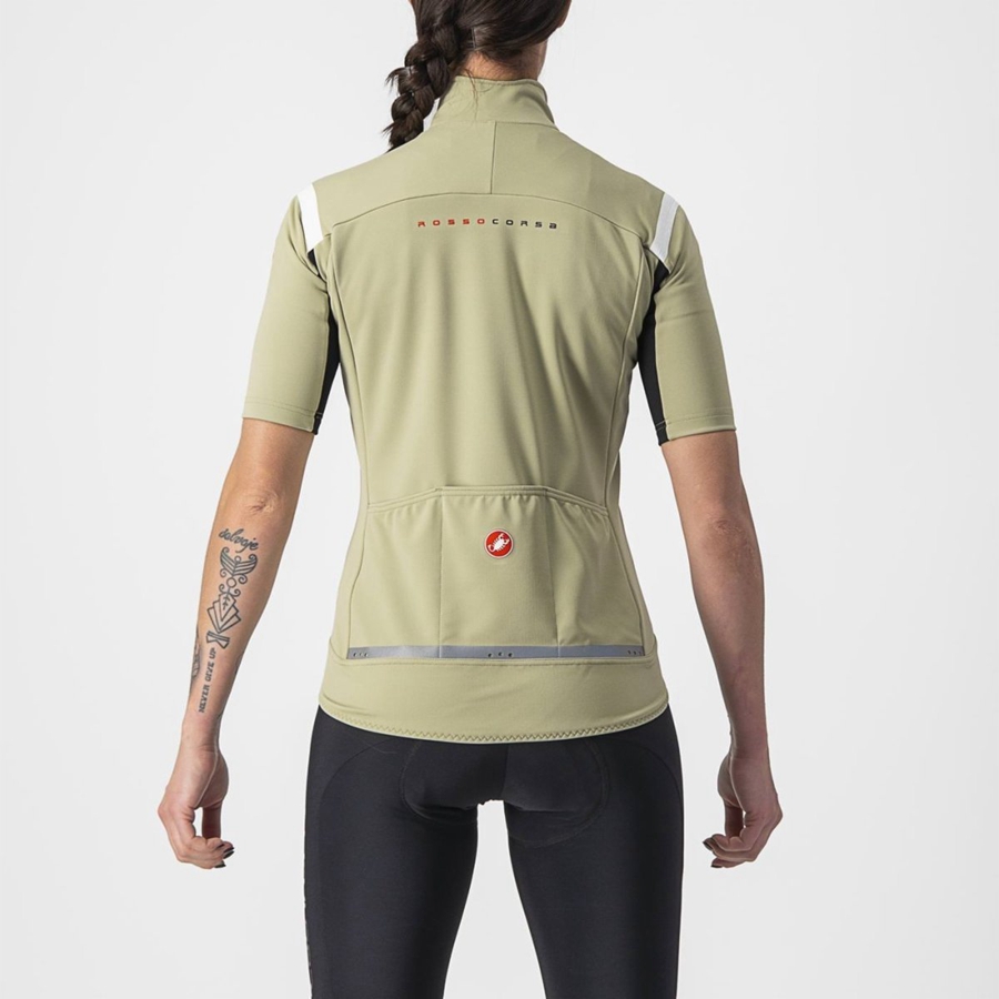 Castelli GABBA RoS 2 W Kabát Női Zöld | ZFJTOEM-45
