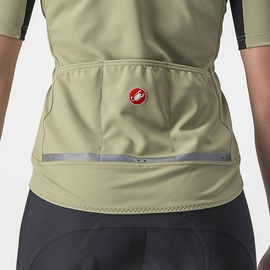 Castelli GABBA RoS 2 W Kabát Női Zöld | ZFJTOEM-45
