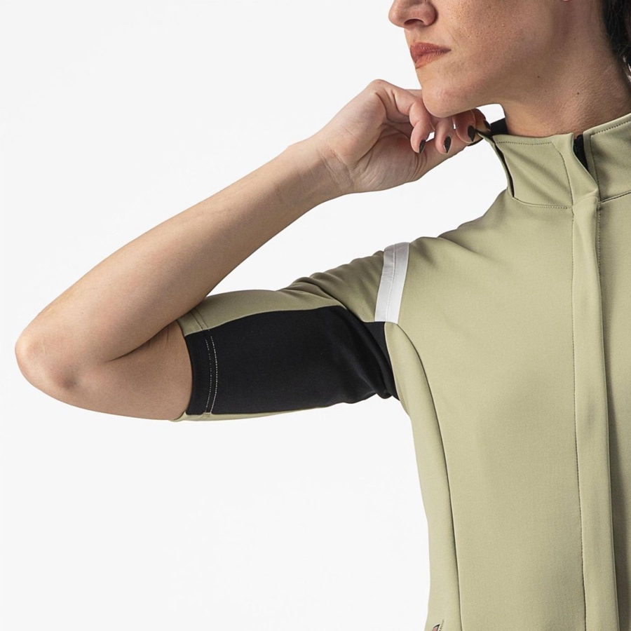 Castelli GABBA RoS 2 W Kabát Női Zöld | ZFJTOEM-45