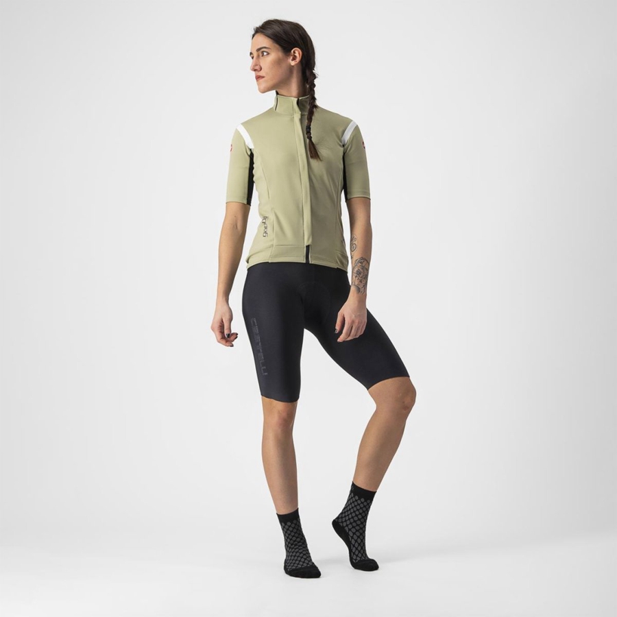 Castelli GABBA RoS 2 W Kabát Női Zöld | ZFJTOEM-45