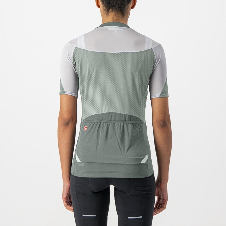 Castelli GRADIENT COLOR BLOCK Mez Női Zöld Fehér | NBKZGMA-02
