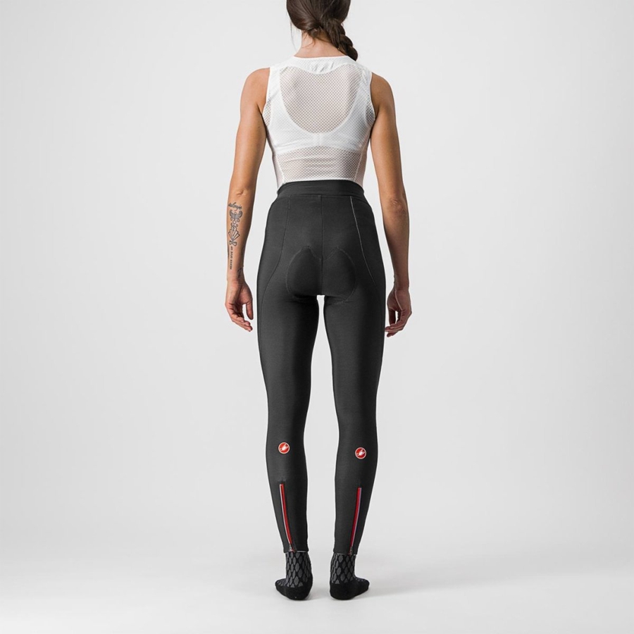 Castelli MENO WIND W Leggings Női Fekete | YZLJFCK-02