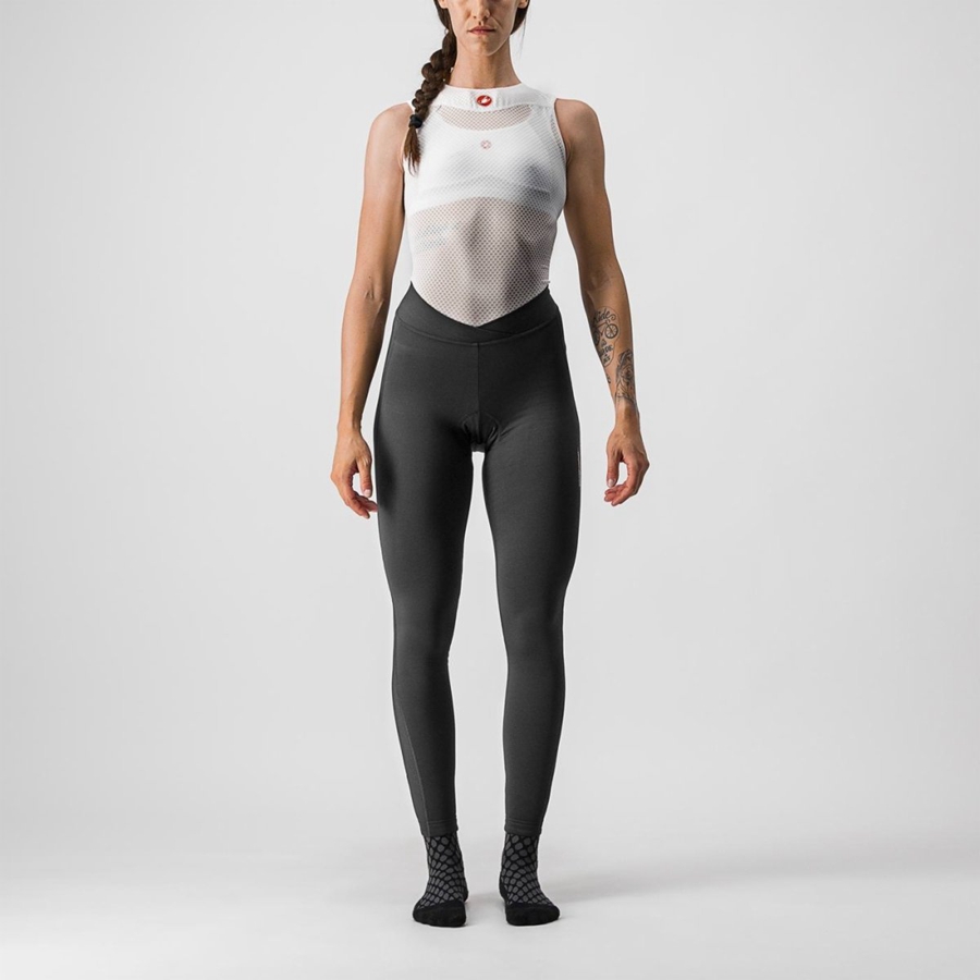 Castelli MENO WIND W Leggings Női Fekete | YZLJFCK-02