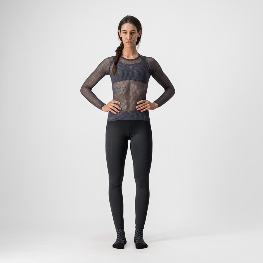 Castelli MIRACOLO W LONG SLEEVE Base Layer Női Szürke | YSLGBJO-93