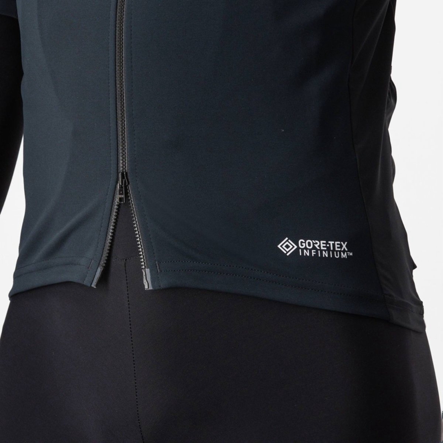 Castelli PERFETTO RoS 2 WIND Kabát Férfi Fekete | AREWKMJ-62