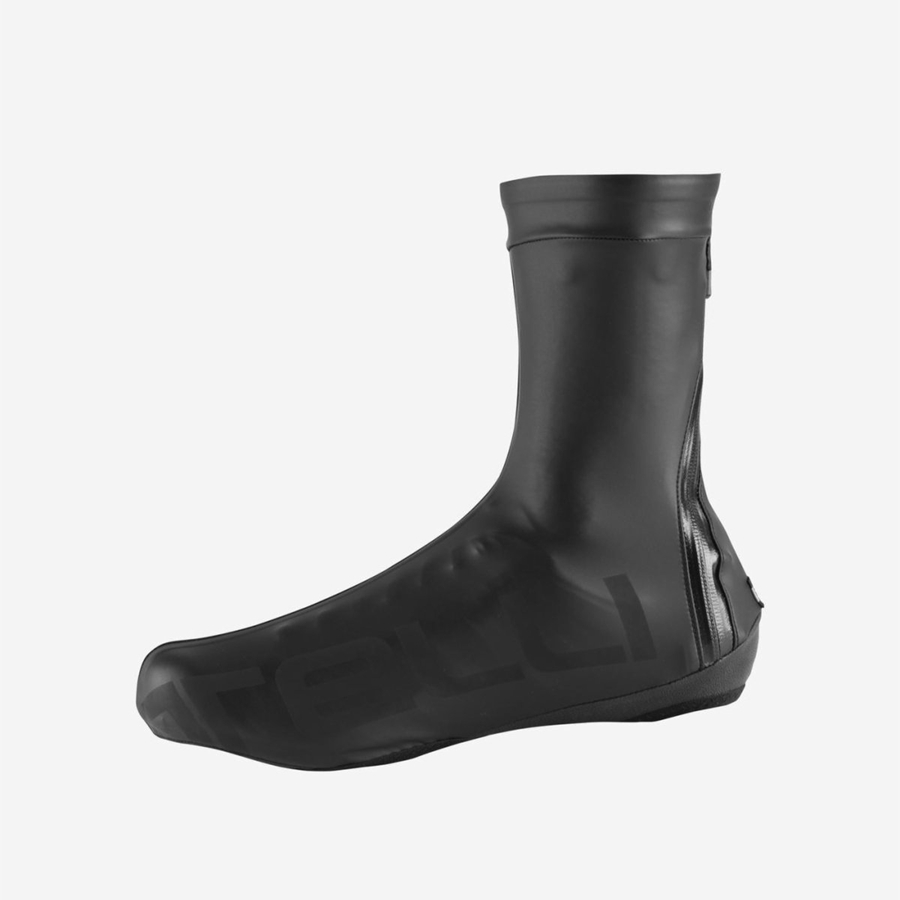 Castelli PIOGGERELLA Cipőhuzatok Férfi Fekete | QRFWTSD-47