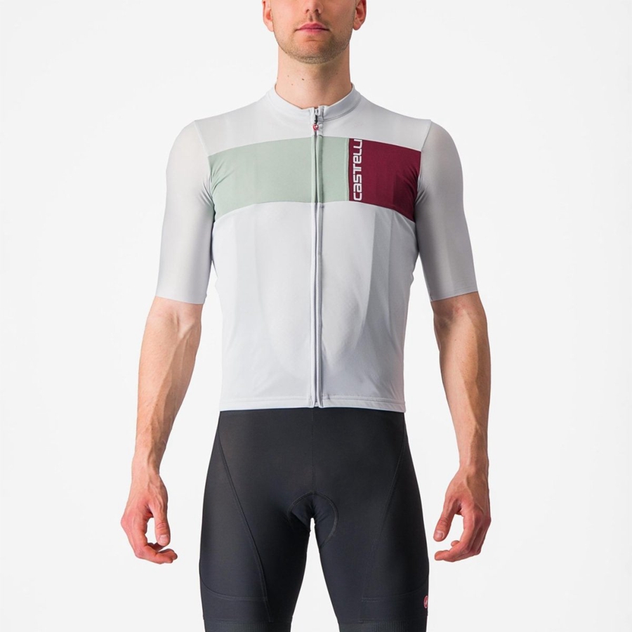 Castelli PROLOGO 7 Mez Férfi Titán Szürke Zöld | UKNLRZX-38