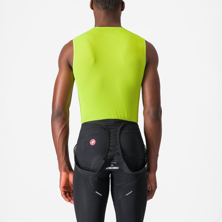 Castelli PRO MESH 2.0 SLEEVELESS Base Layer Férfi Világos Zöld | SQLJKFA-18