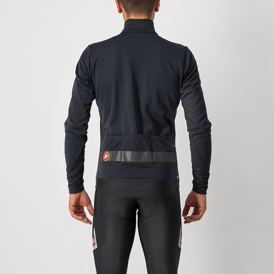 Castelli RADDOPPIA 3 Kabát Férfi Fekete Fekete | EHNJTLS-31