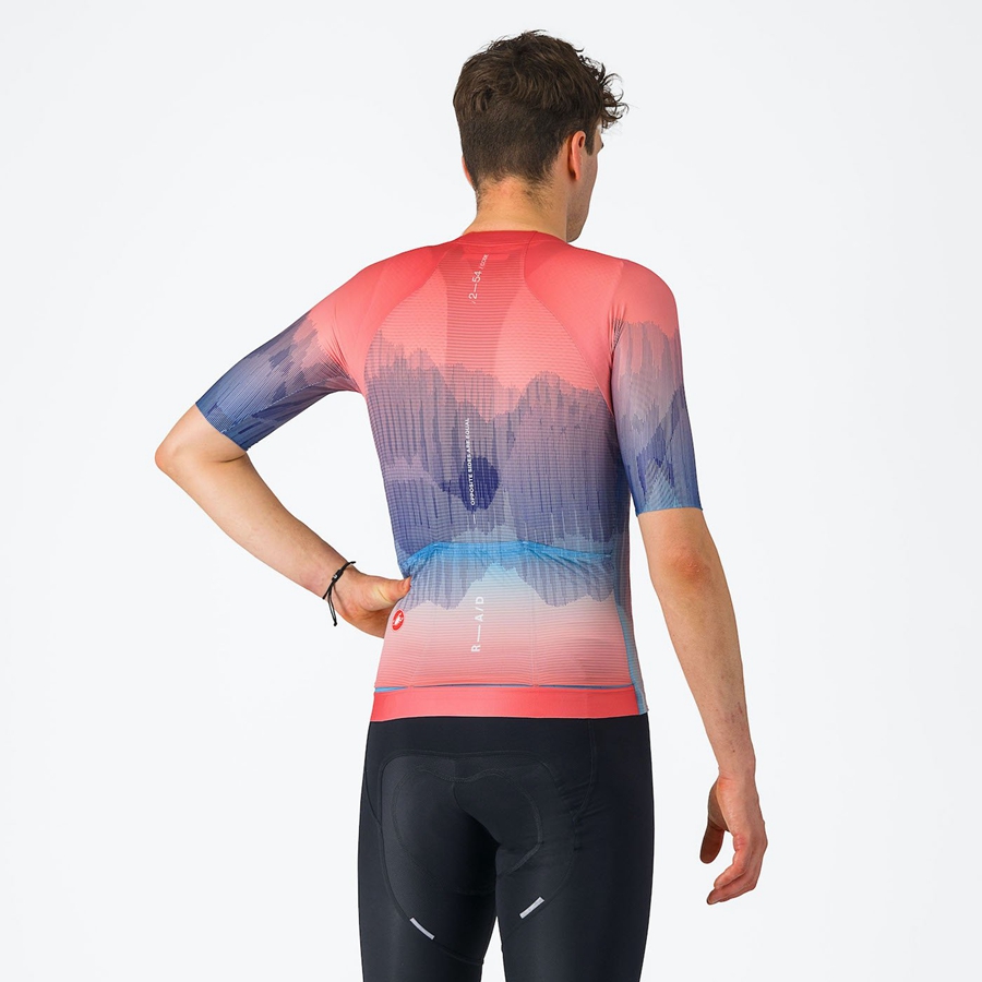 Castelli R-A/D Mez Férfi Színes Rózsaszín Kék | SJAQRMP-68