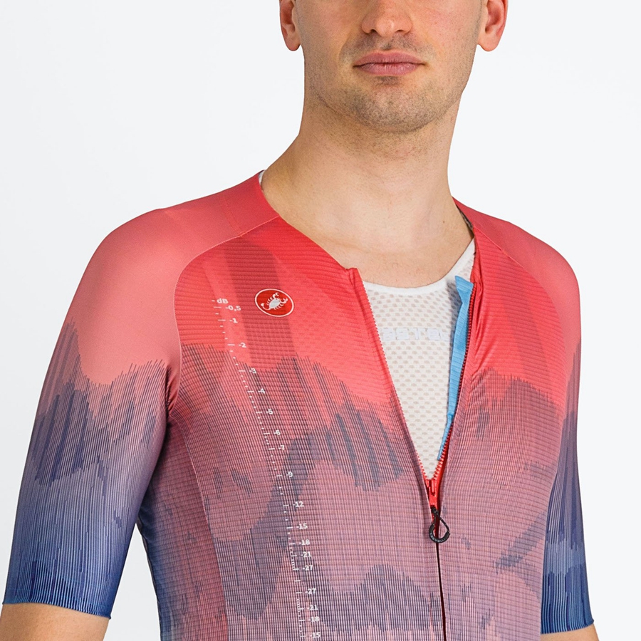 Castelli R-A/D Mez Férfi Színes Rózsaszín Kék | SJAQRMP-68