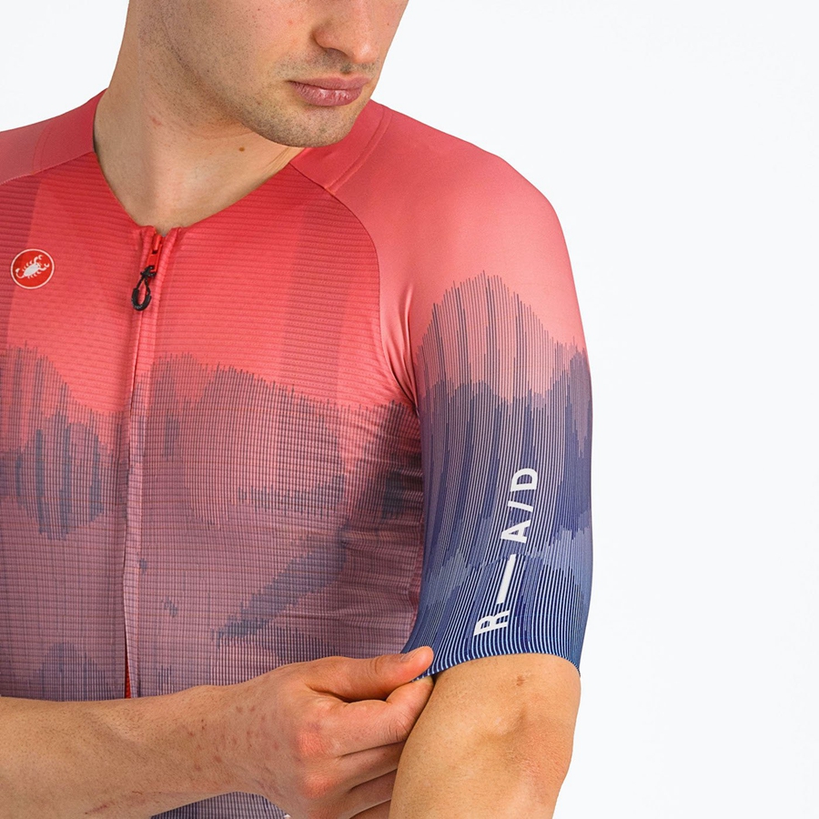Castelli R-A/D Mez Férfi Színes Rózsaszín Kék | SJAQRMP-68