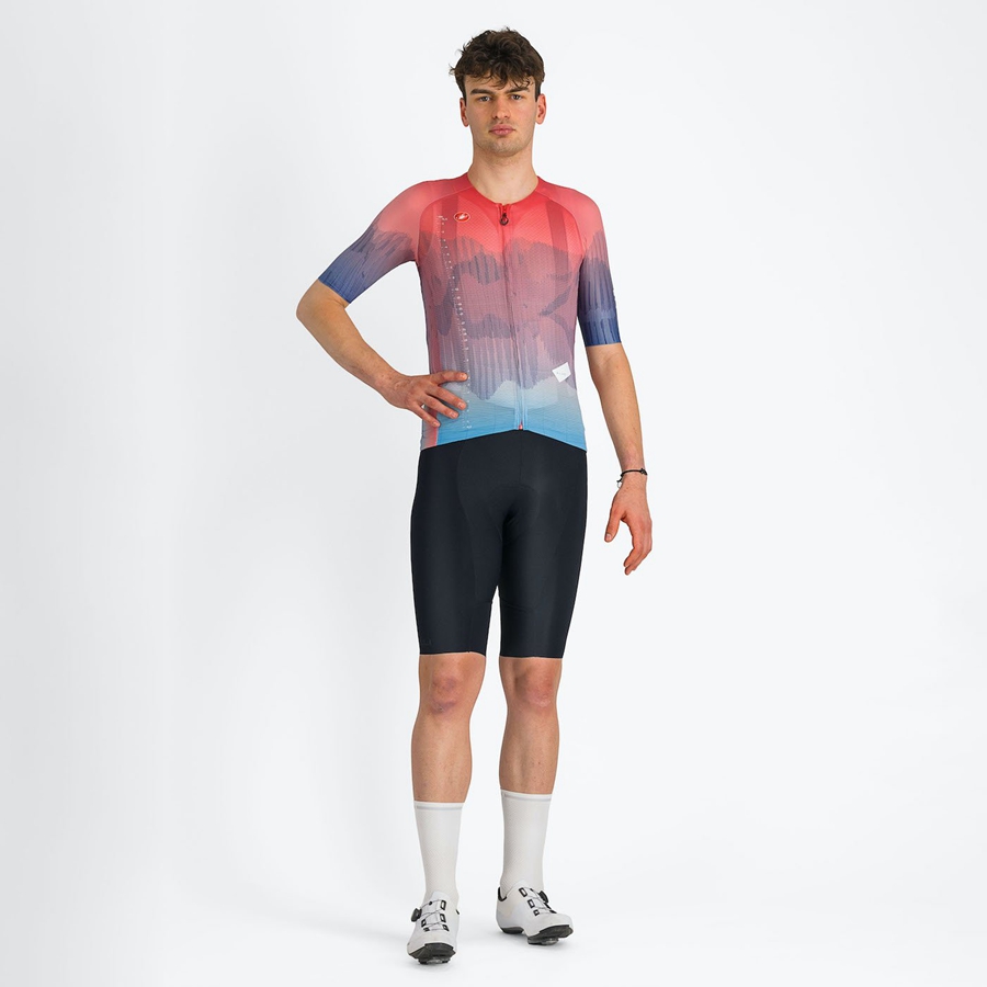 Castelli R-A/D Mez Férfi Színes Rózsaszín Kék | SJAQRMP-68