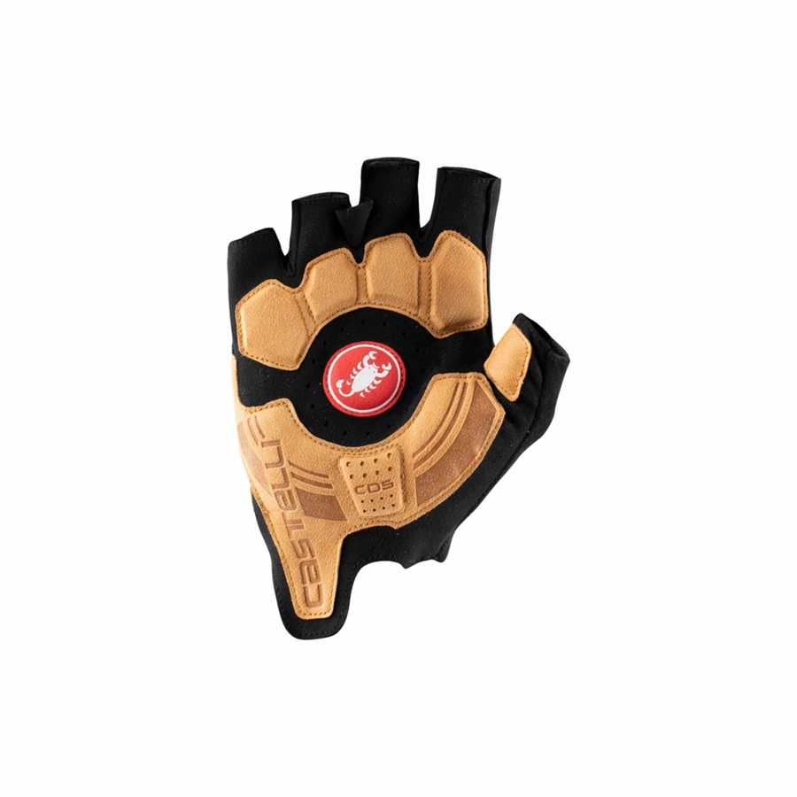 Castelli ROSSO CORSA PRO V Kesztyű Férfi Fekete Barna | VQBKWZX-78