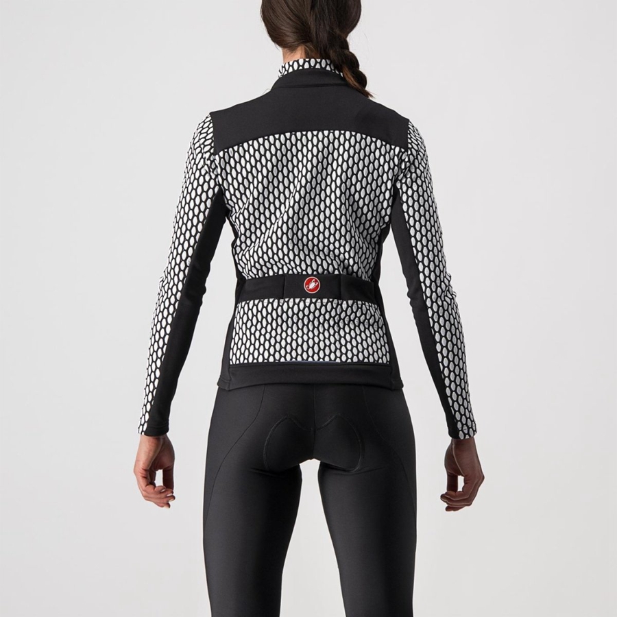 Castelli SFIDA 2 FZ Mez Női Fekete Fehér | AQUYRKX-91