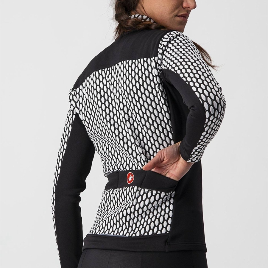 Castelli SFIDA 2 FZ Mez Női Fekete Fehér | AQUYRKX-91