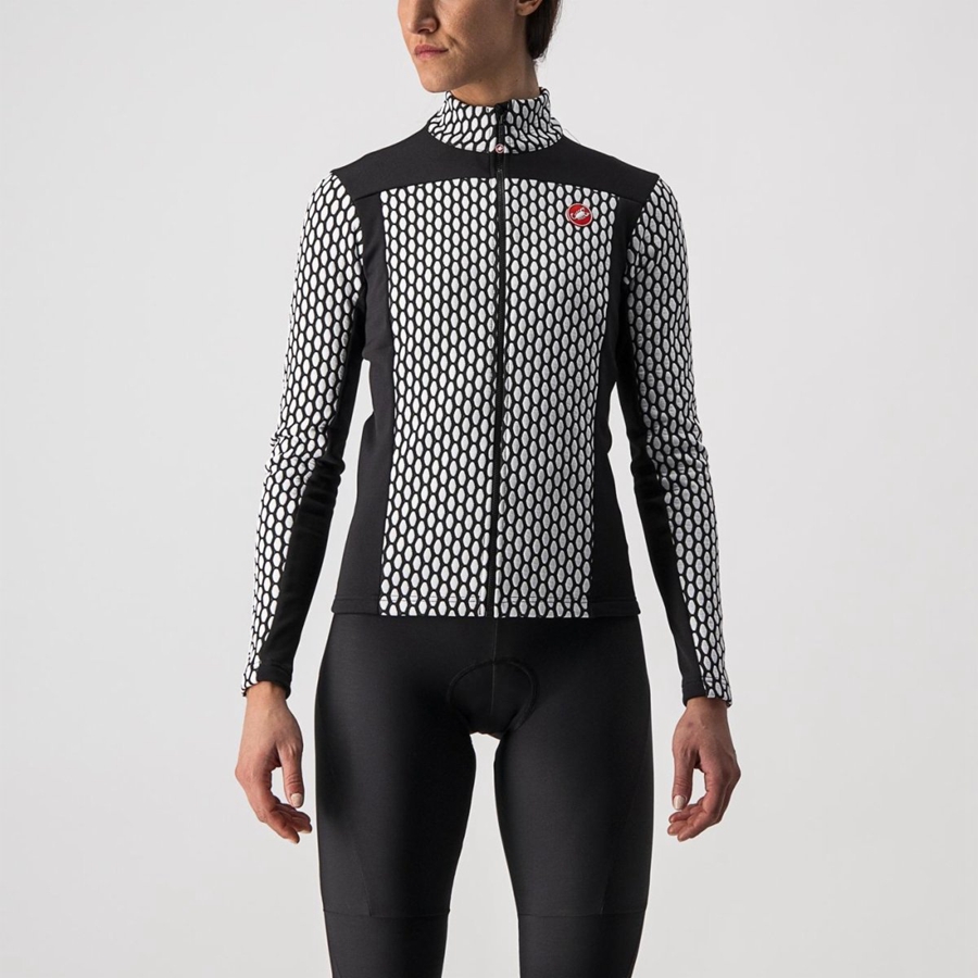 Castelli SFIDA 2 FZ Mez Női Fekete Fehér | AQUYRKX-91