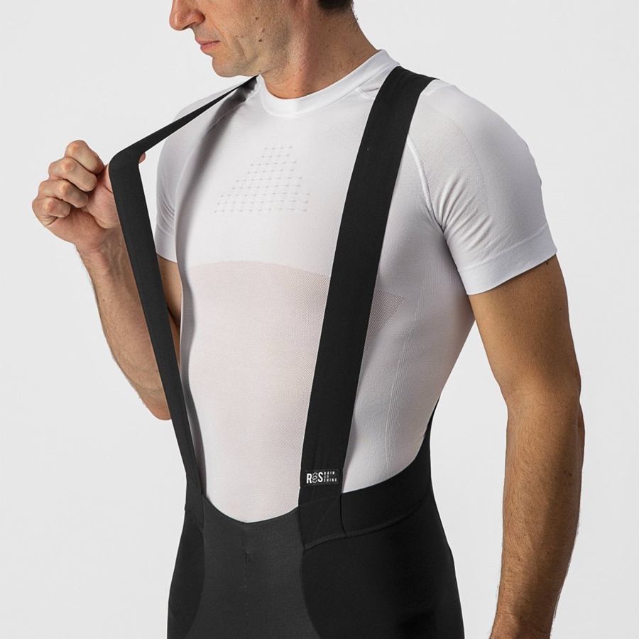 Castelli SORPASSO RoS Harisnya Bib-vel Férfi Fekete Titán | ISMQWLY-65