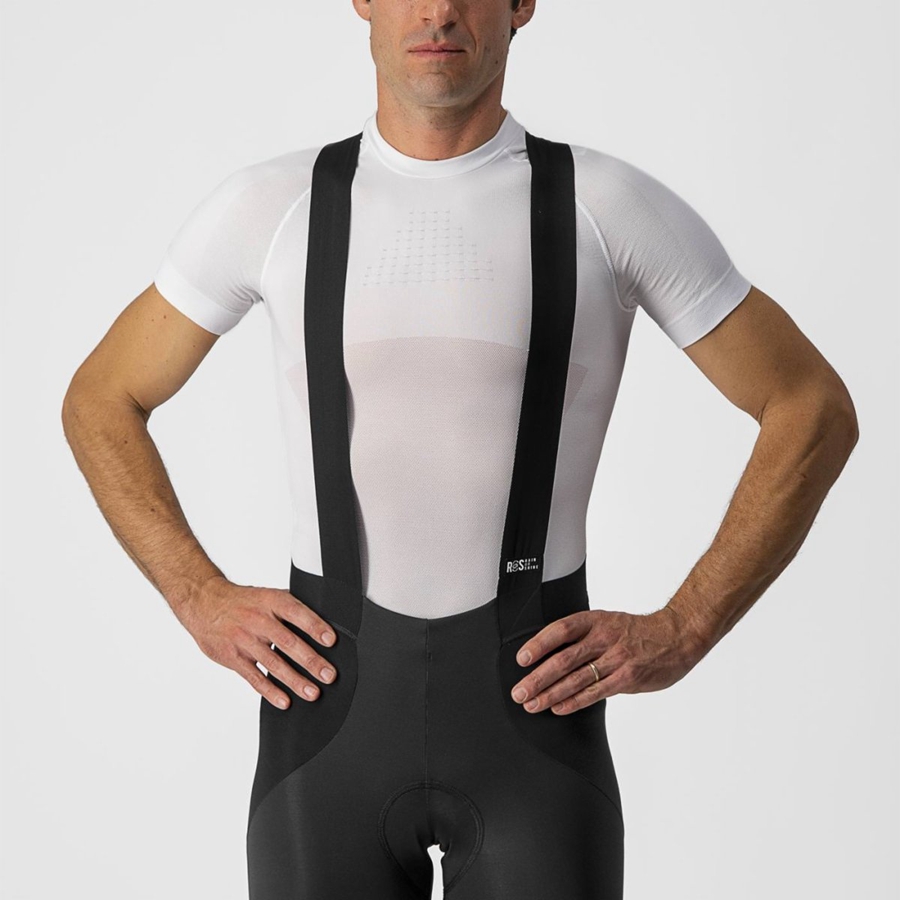 Castelli SORPASSO RoS Harisnya Bib-vel Férfi Fekete Titán | ISMQWLY-65