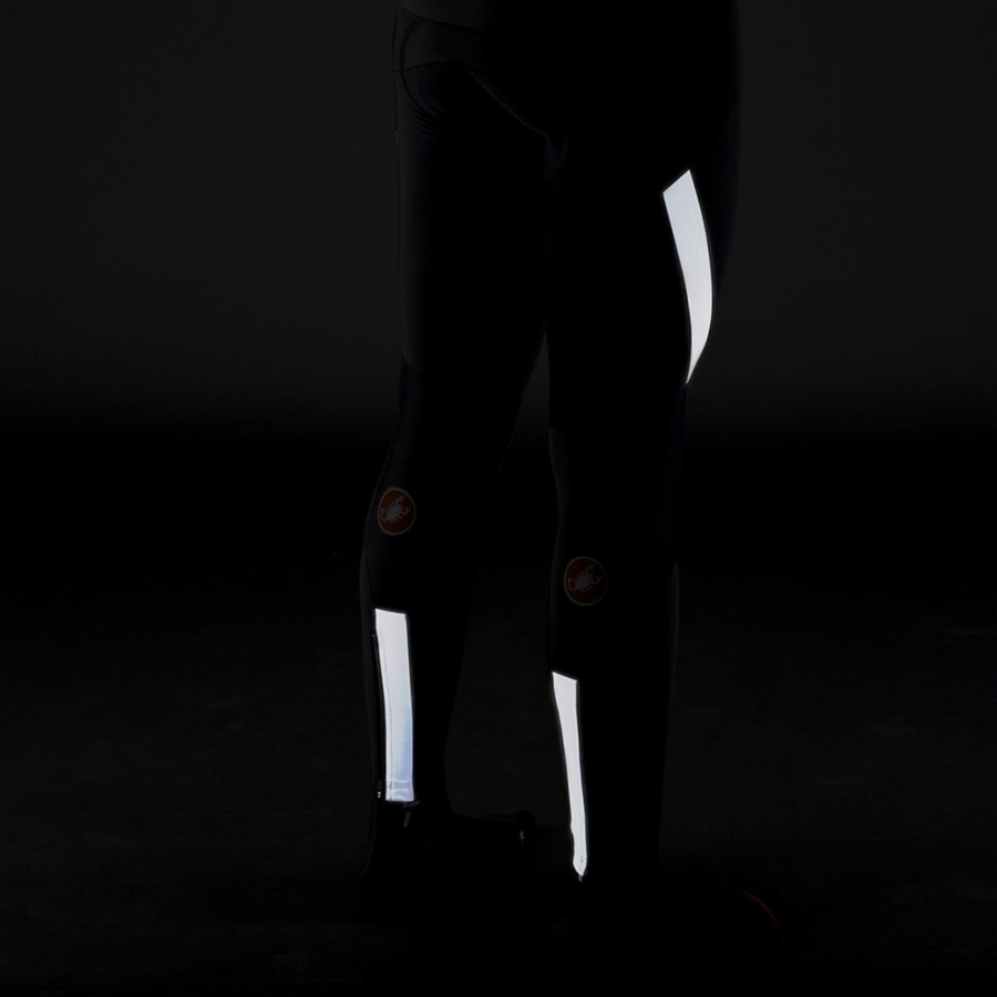 Castelli SORPASSO RoS Harisnya Bib-vel Férfi Fekete Titán | ISMQWLY-65