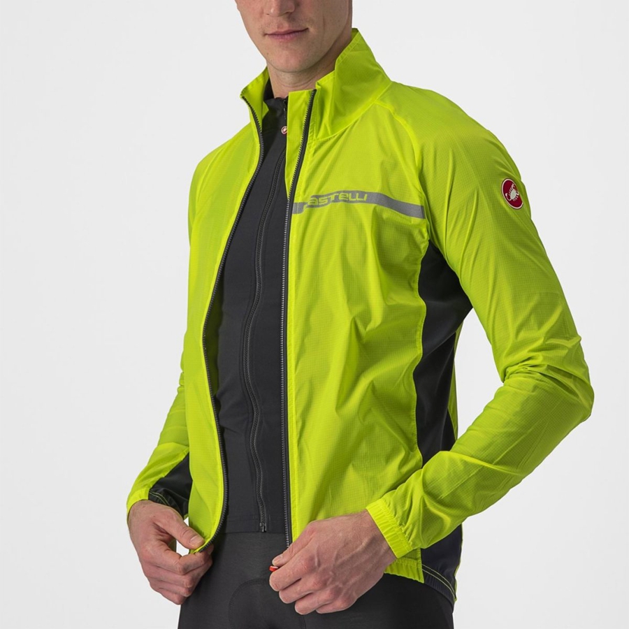 Castelli SQUADRA STRETCH Védelem Férfi Világos Zöld Sötétszürke | MKLVRDF-74