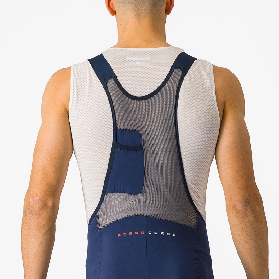 Castelli SUPERLEGGERA Rövidnadrág Bib-vel Férfi Kék | OCPABXZ-73