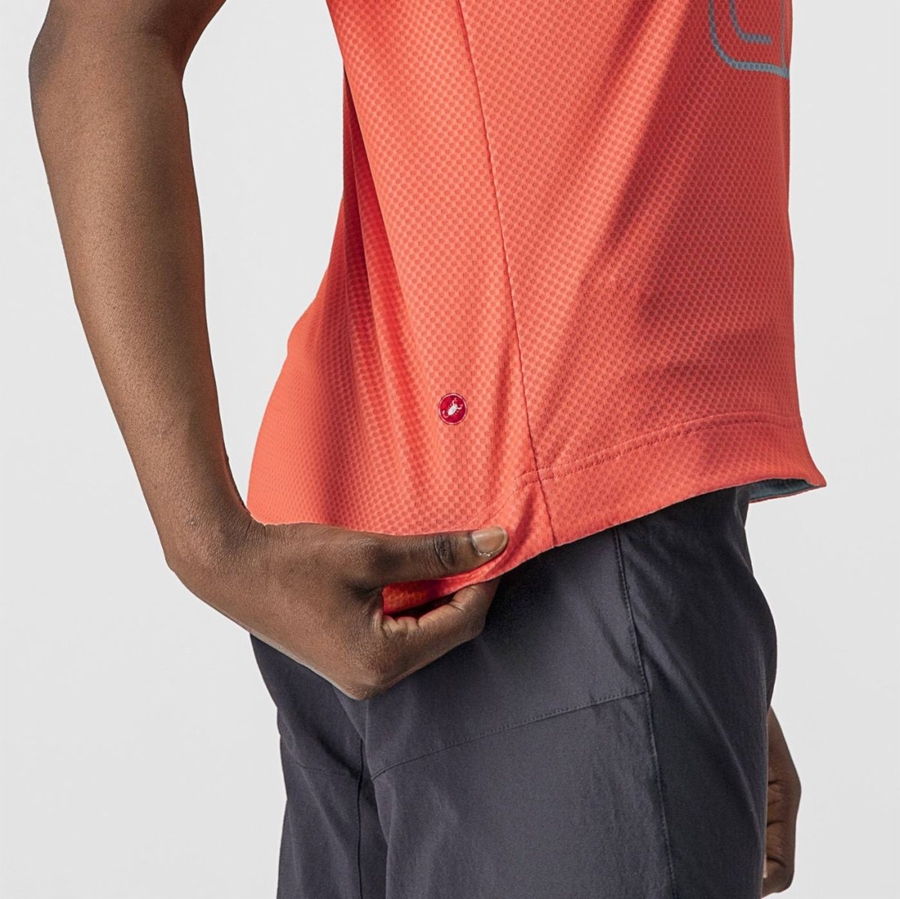 Castelli TRAIL TECH W TEE Mez Női Korall | ZTXKFHI-06